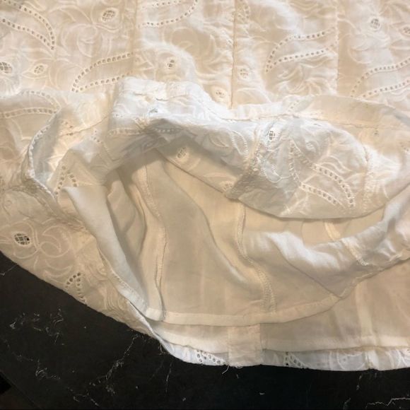 Linen lux short white dress size L - Picture 5 of 10